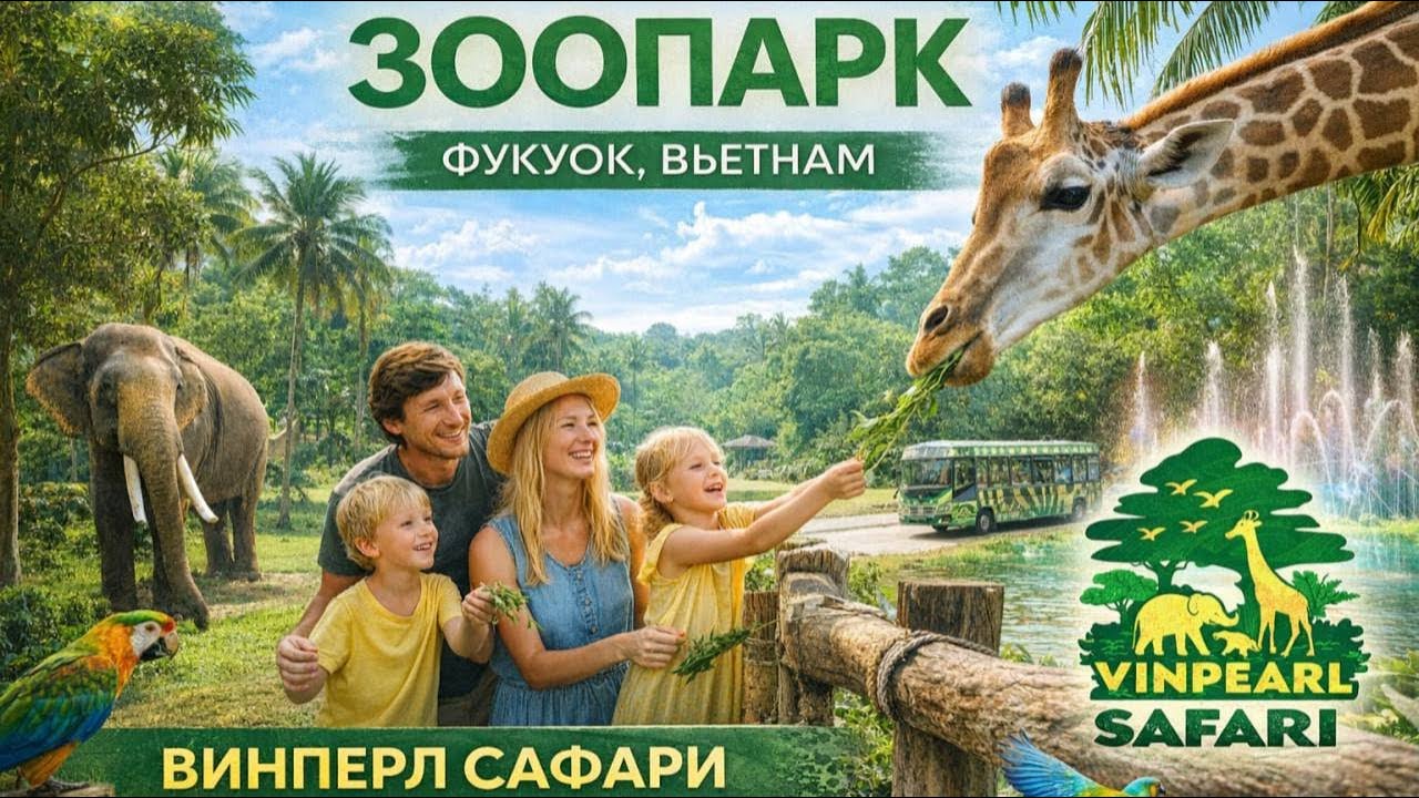 ВИНПЕРЛ САФАРИ ФУКУОК | Самый КРУПНЫЙ зоопарк Вьетнама | Vinpearl Safari Phu Quoc