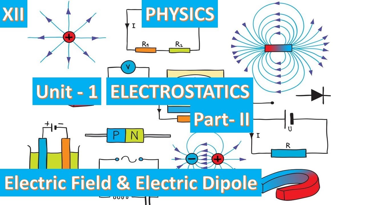 CLASS 12 PHYSICS || ELECTROSTATICS – ELECTRIC FIELD & ELECTRIC DIPOLE ...