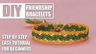 Christmas Xmas Noel Holiday | Friendship Bracelets Step by Step Tutorial |Easy Tutorial for Beginner by Aillin 1,987 views 5 months ago 13 minutes, 27 seconds