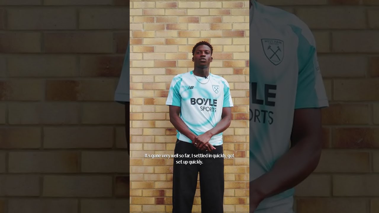 Mo Kante's first interview as a HAMMER! ⚒️ #westham #shorts