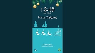 Galaxy Premium Theme - Christmas Doodles Animated Lockscreen