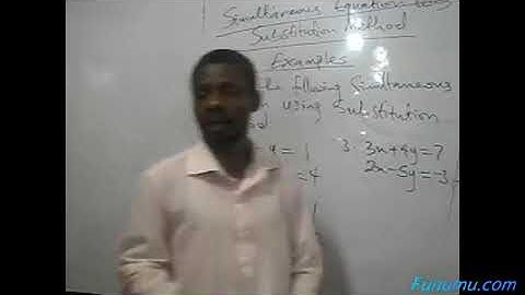 Mathematics 2025: How to solve simultaneous equations by substitution method part 1 with  teacher
