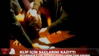 Klip için saçlarını kazıtan sanatçı