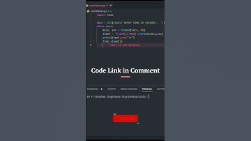#short trick to make countdown timer in python #developers