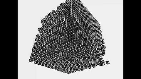 Random walk wall. Draw by openFrameworks