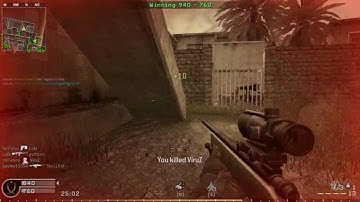 Call Of Duty 4 Random Clip! Sick NoScope Across Backlot!