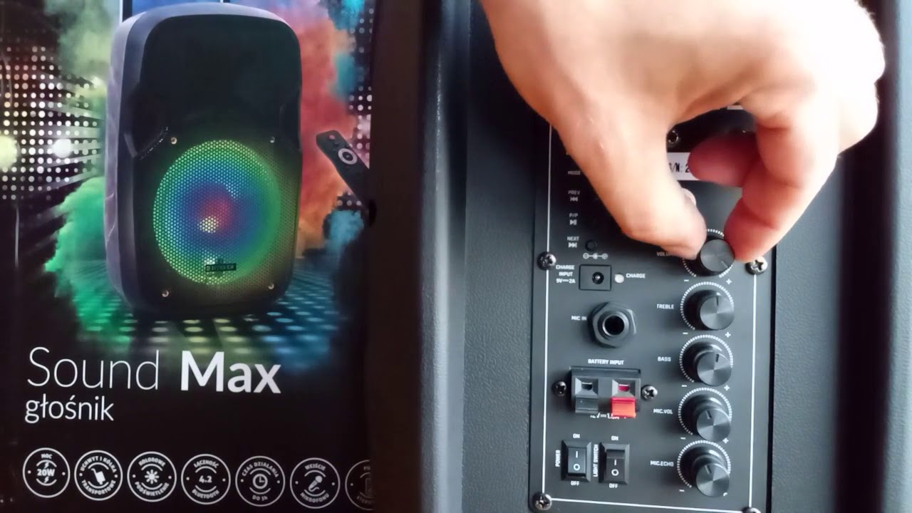 Głośnik Bluetooth Hykker Sound Max Trolley z Biedronki