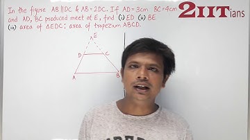 SIMILARITY Exercise 13.3 Q13 Class X ICSE | given below, DE || BC and the ratio of the areas of ∆ADE