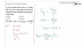 Mastering Problems On Three Phase Controlled Rectifiers | GATE Power Electronics Numerical 2