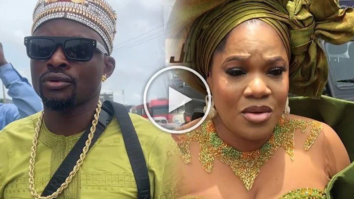 ARRIVAL OF TOYIN ABRAHAM AND JIGAN BABA OJA AT IYABO OJO DAUGHTER’S WEDDING