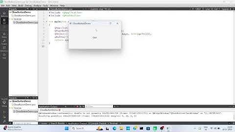 Qt GUI Application | Close Button Demo