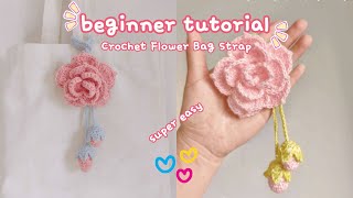 Easy Crochet Flower Bouquet Bag Charm | Crochet Ideas for Beginners Part 1