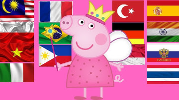 Peppa Pig in different languages meme.