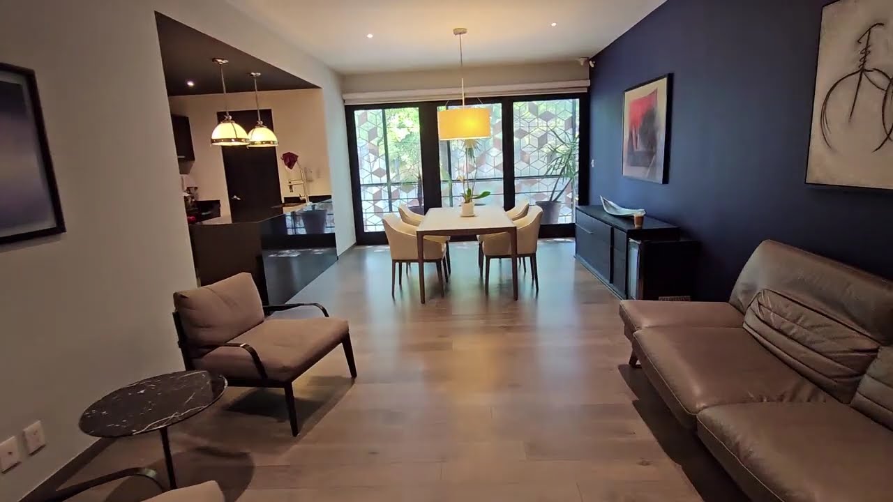 Departamento con 3 recamaras, balcón y patio en la Condesa