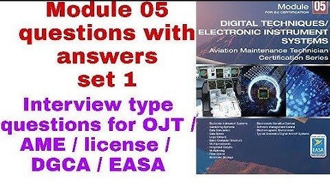 Module 05 Digital Technique Question Bank Part 1 (EASA DGCA CAA exam question)
