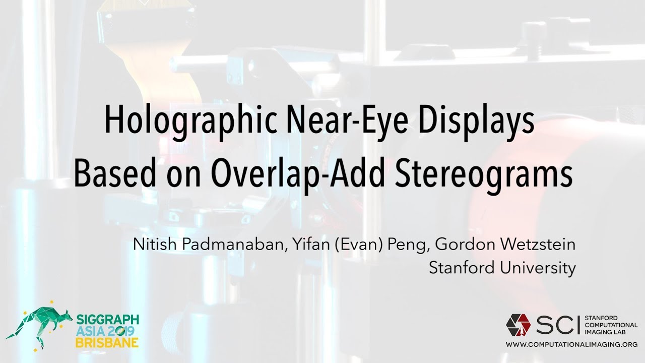 Holographic Near-Eye Displays Based on Overlap-Add Stereograms