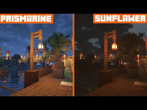 Prismarine vs Sunflawer | Shader Comparison