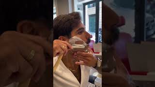 Italian Barber's Secret Shaving Technique 🪒 #barber #shaving #technique