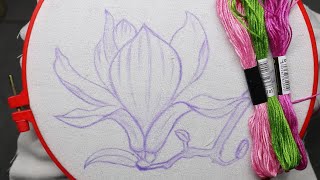 The most gorgeous embroidery design ever | hand embroidery for beginners