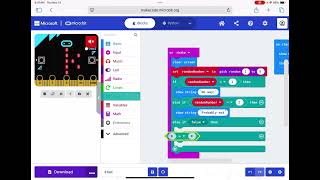 Magic 8 Ball - Block MakeCode MicroBit