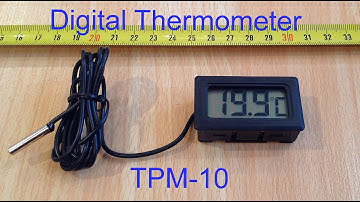 Digital Thermometer Temperature Sensor LCD Display.