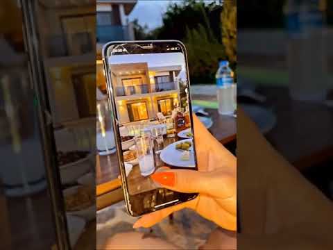 Kızlı alkollü havuz başı snap story