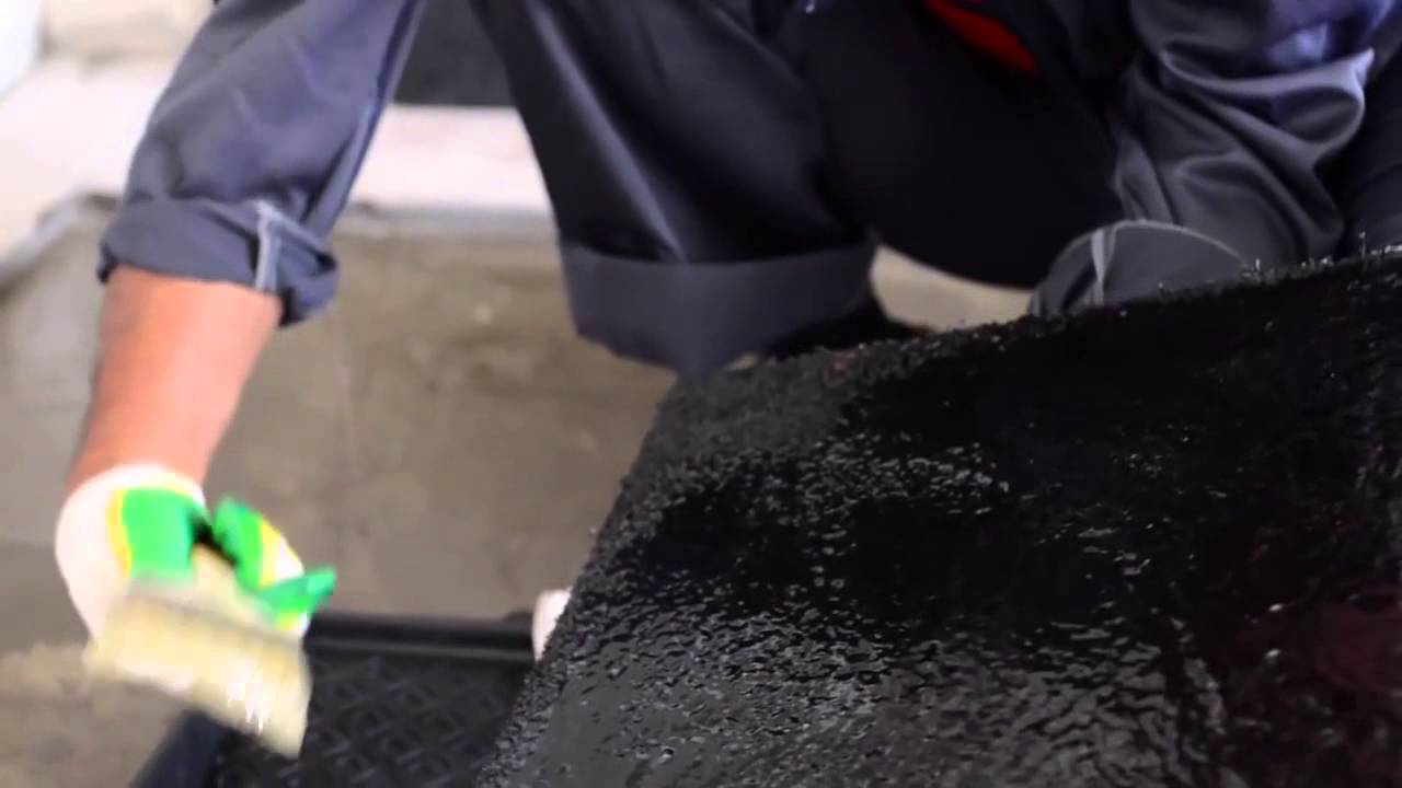 Монтаж Резиновой плитки на бетон - YouTube