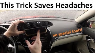 How to Remove That Pesky Saab HVAC Vent