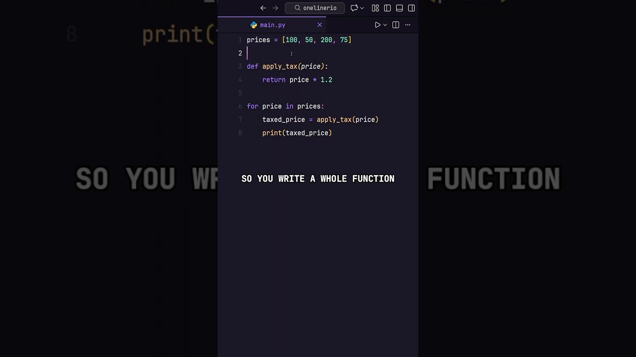 Python Lambda Functions in 60 Seconds! 🚀