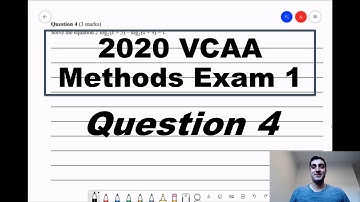 2020 VCAA Maths Methods Exam 1 - Question 4