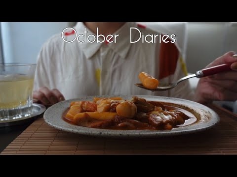 トッポギ作ったり家時間を楽しもう🏠👩‍🍳🍂短い秋はゆっくり過ごす|slow & cozy fall days
