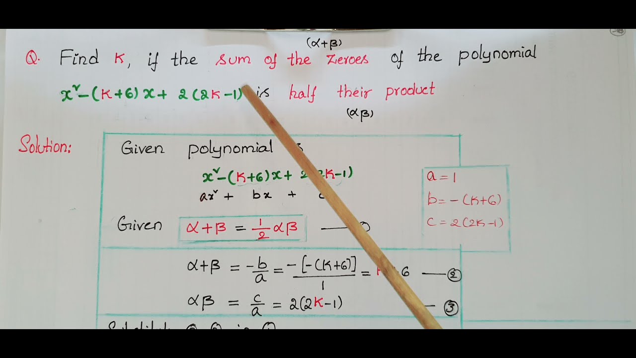 mcq-find-k-if-the-sum-of-the-zeroes-of-the-polynomial-x2-k-6-x-2-2k-1