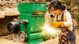 Genius Girl's Challenge:helping The Elderly Build A Sweet Potato Flour Grinder For A Better Life 🎁