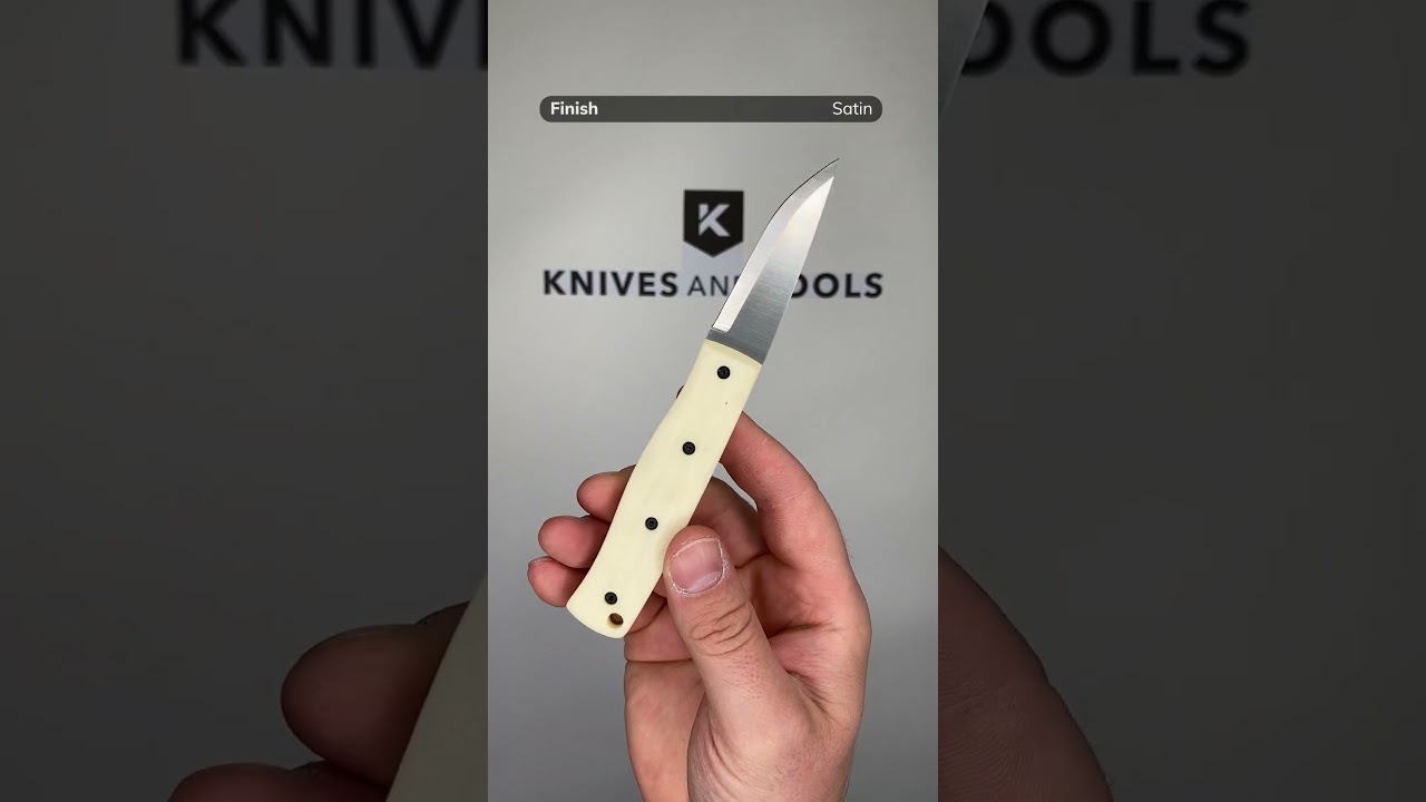 Brisa Pk70Fx 462 12C27 Scandi, Ivory Micarta, fixed knife