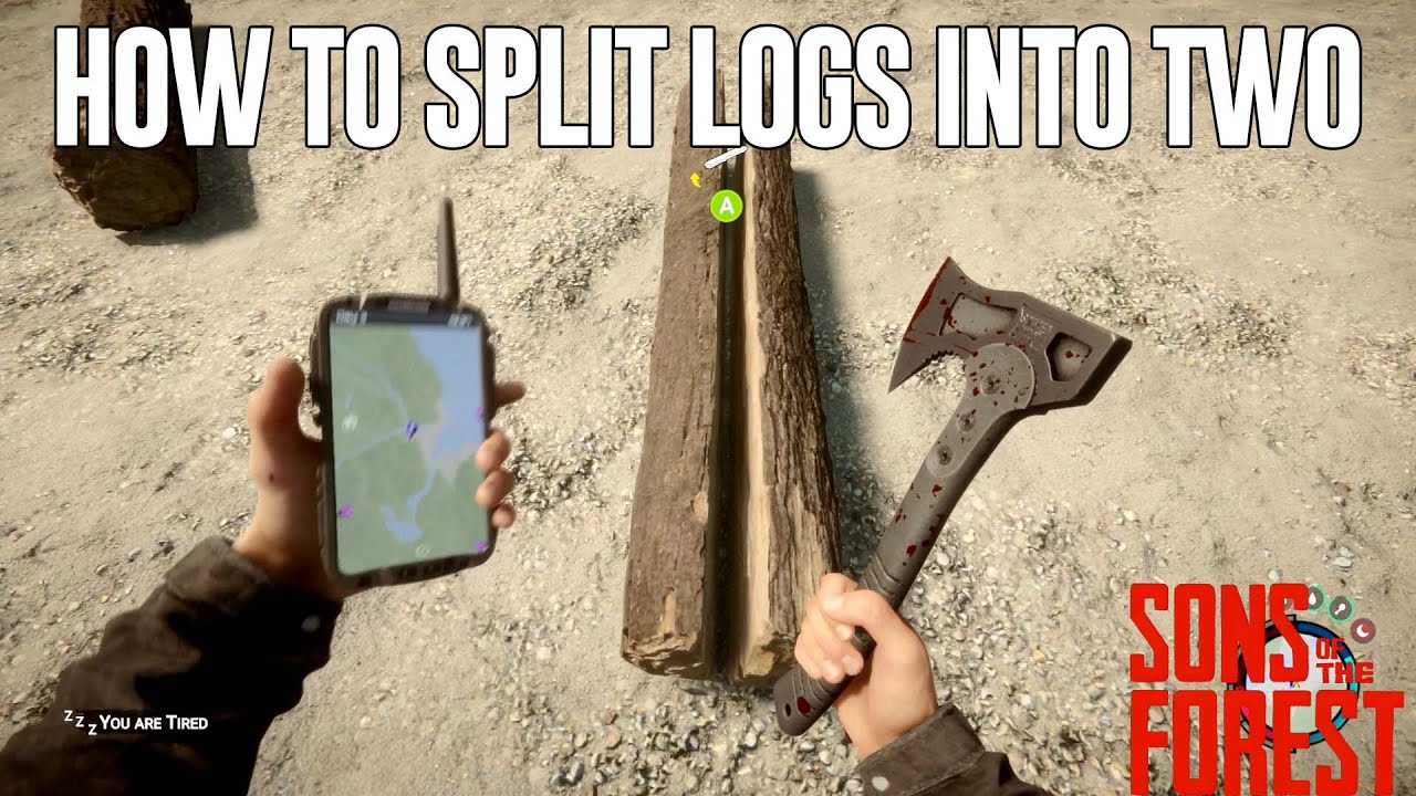 How to split logs into two in Sons of the Forest - YouTube