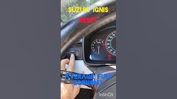 Suzuki Ignis Average fuel economy reset #suzuki #suzukiignis