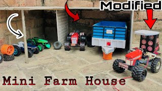 Mini farm house / Modified tractor and trolly