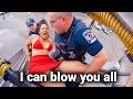 Woman Terrorizes Everyone, Kicks Cops, Instantly Regrets It