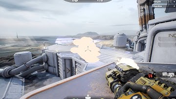 Unreal Tournament Pre Alpha gameplay pl SUPERKLIKACZ:Outpost 23