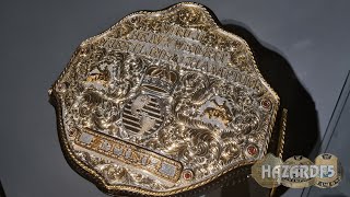 Real Crumrine Big Gold World Heavyweight Championship Title Belt - Ultimate Classic Shields