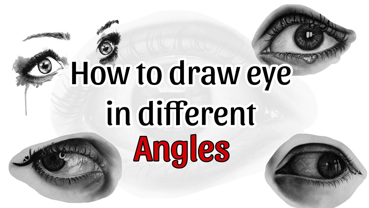 Learn how to draw eye in different angles.. - YouTube