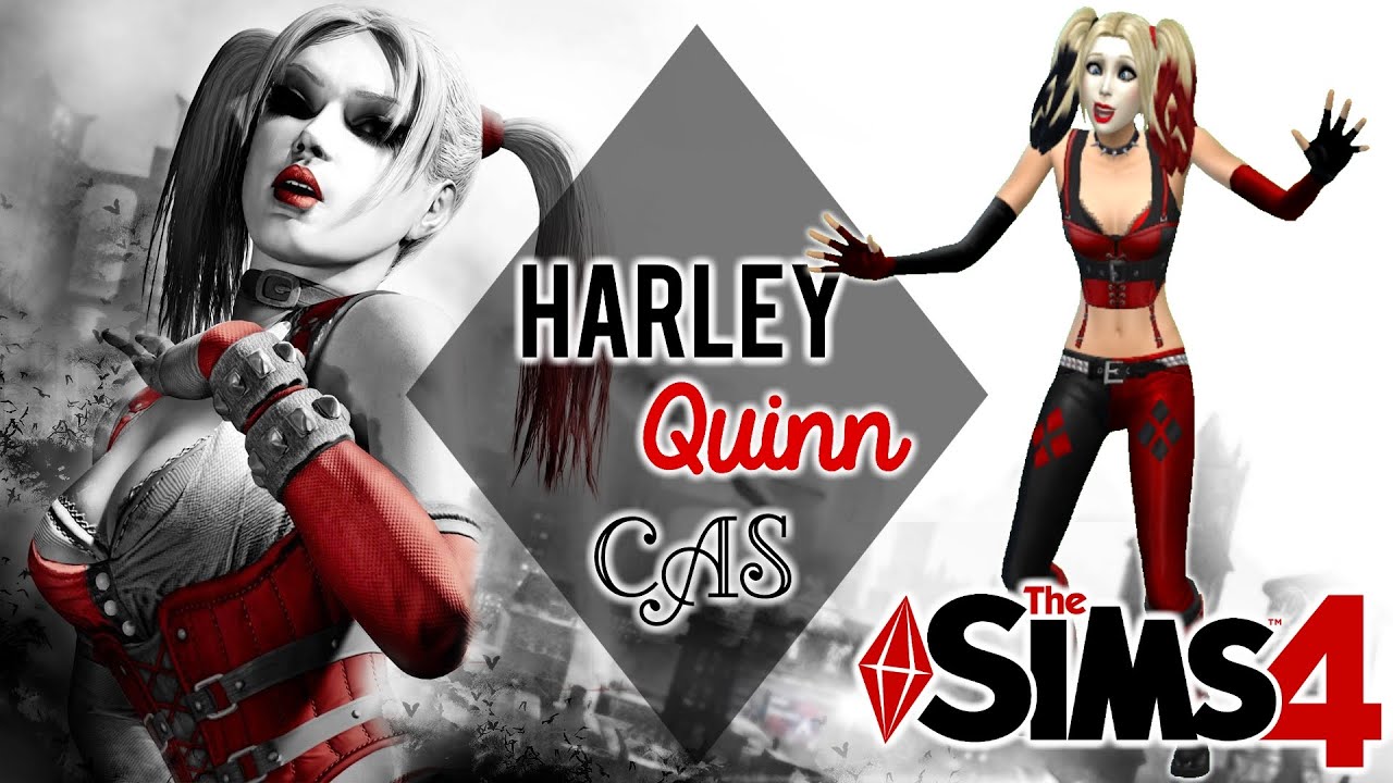 the sims 4 cas harley quinn batman arkham city youtube