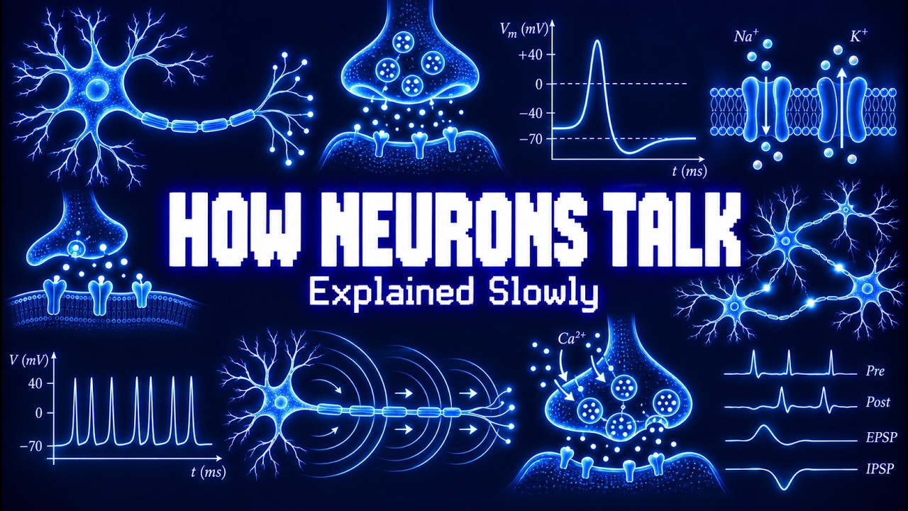Everything About How Neurons Talk To Each Other Explained Slowly (For Sleep)