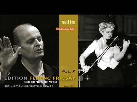 Brahms "Violin Concerto" Gioconda De Vito/Ferenc Fricsay