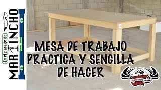 Cómo Hacer Una Mesa De Trabajo. Fácil, Barata y Resistente! - Hazlo Tu  Mismo! 