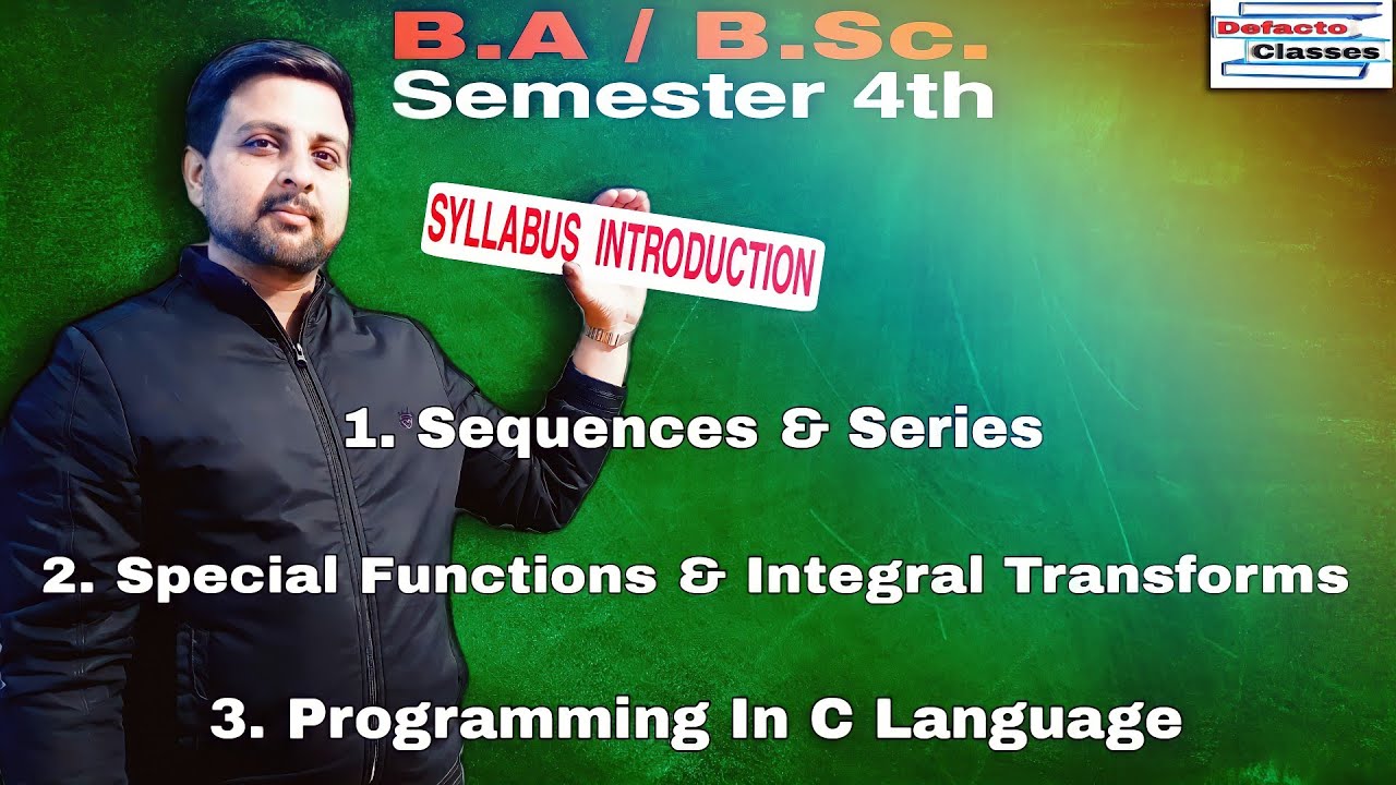 Syllabus Introduction unitwise all three Maths || B.A/B.Sc 4th semester ...