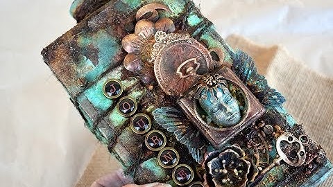 Altered Bottle- Rust & Patina Effect - Made for Mixed Media Place-Finnabair