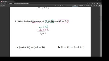 Add and Subtract Complex Numbers