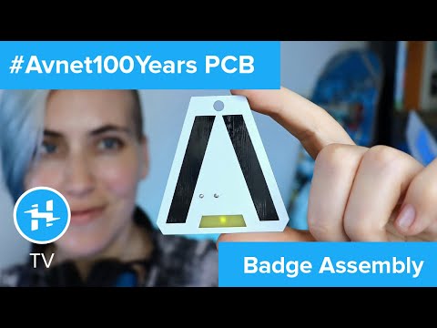 #Avnet100Years Morse Code Badge Assembly