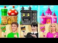 Wednesday vs Barbie One Colored House Challenge | Crazy Challenge by Multi DO